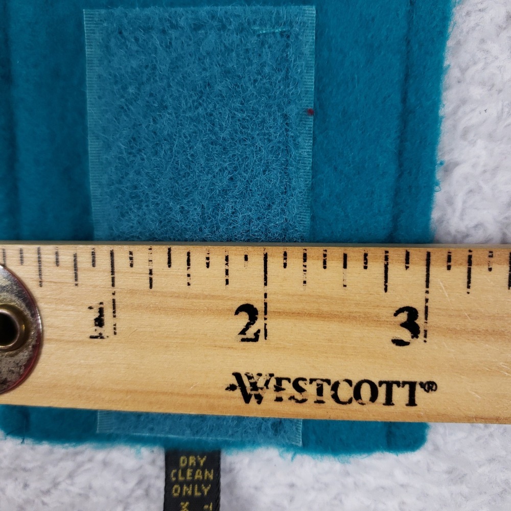 Turtle Fur Fleece Headband Southwestern Animal Print Teal Made in USA Adjustable - Picture 6 of 9